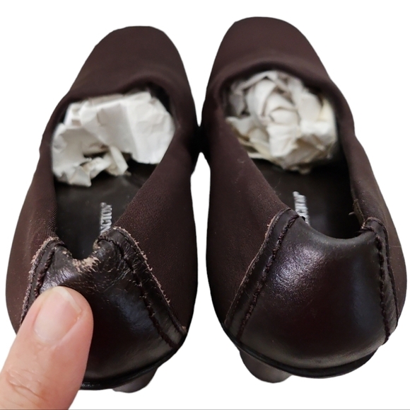 Worthington Chocolate Brown Fabric Upper 2.5in Slip on Heels Size 5 - Picture 9 of 10